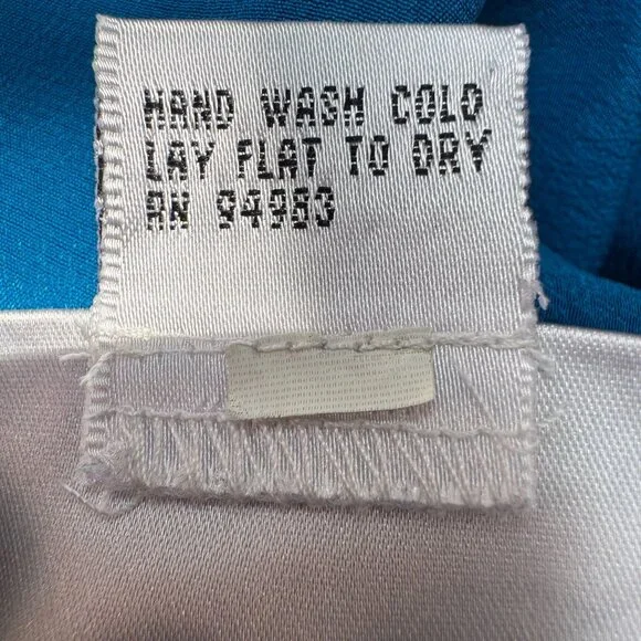 Diane Von Furstenberg Silk Assets Blue All Silk Sleeveless Tank Top Pants Set XS - Picture 11 of 12